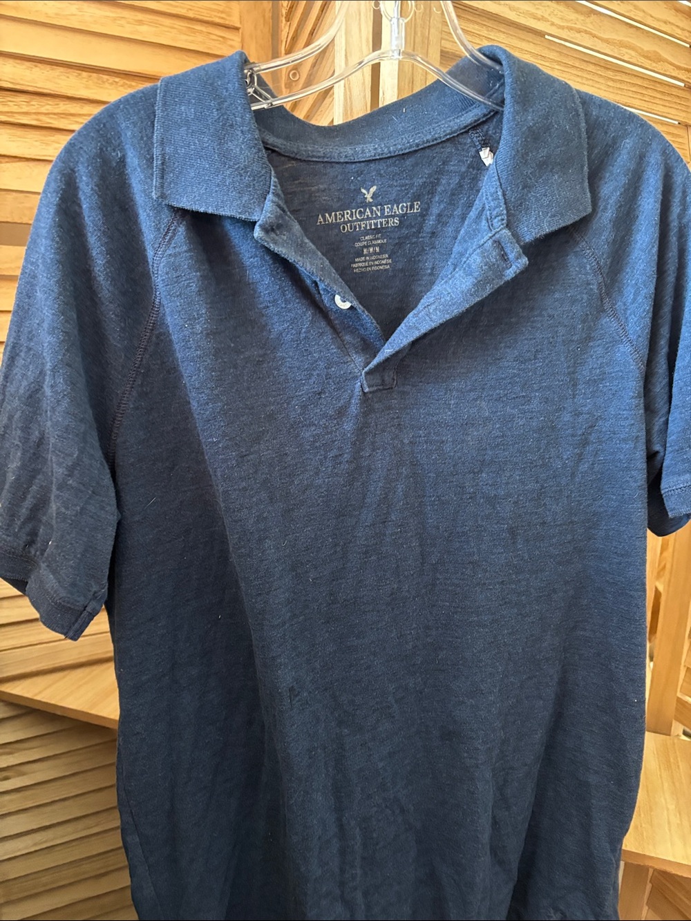 American Eagle Outfitters Men’s Navy Polo Medium